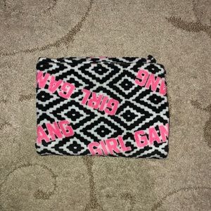 Pink blanket with patterns